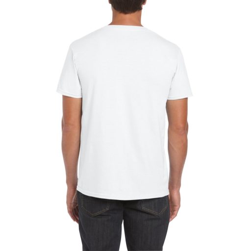 Softstyle rövid ujjú környakas póló, Gildan GI64000, White-5XL