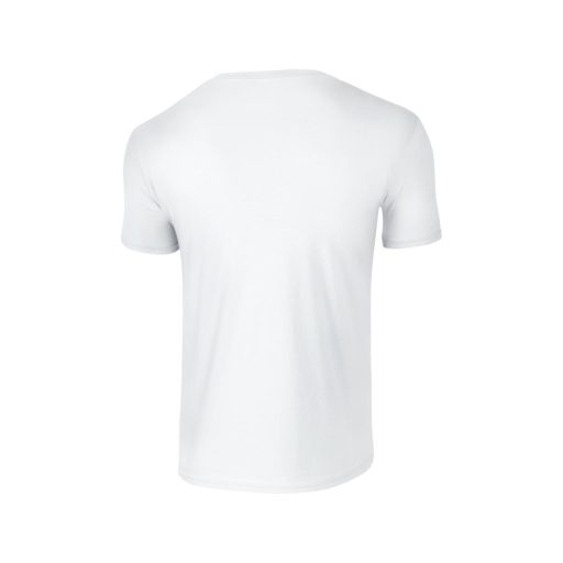 Softstyle rövid ujjú környakas póló, Gildan GI64000, White-5XL