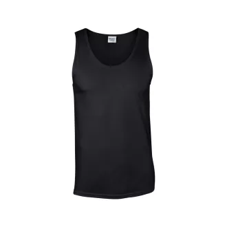   Softstyle ujjatlan férfi pamut póló, Gildan GI64200, Black-S