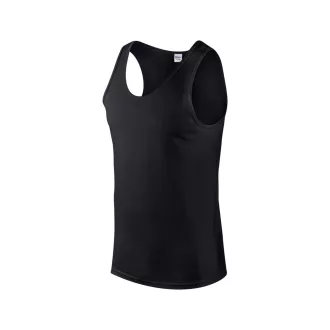  Softstyle ujjatlan férfi pamut póló, Gildan GI64200, Black-S