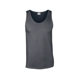   Softstyle ujjatlan férfi pamut póló, Gildan GI64200, Charcoal-S