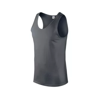   Softstyle ujjatlan férfi pamut póló, Gildan GI64200, Charcoal-S