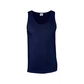   Softstyle ujjatlan férfi pamut póló, Gildan GI64200, Navy-S
