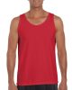 Softstyle ujjatlan férfi pamut póló, Gildan GI64200, Red-L
