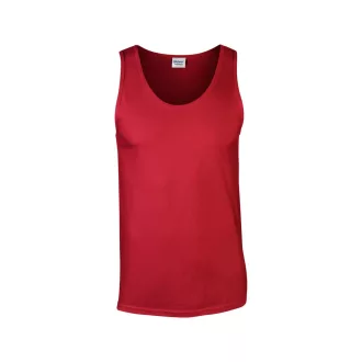  Softstyle ujjatlan férfi pamut póló, Gildan GI64200, Red-S