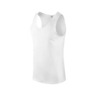   Softstyle ujjatlan férfi pamut póló, Gildan GI64200, White-2XL