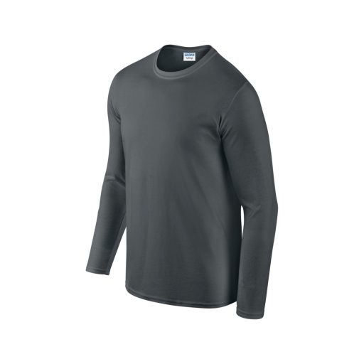 Softstyle hosszú ujjú pamut póló, Gildan GI64400, Charcoal-2XL