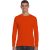 Softstyle hosszú ujjú pamut póló, Gildan GI64400, Orange-L