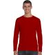 Softstyle hosszú ujjú pamut póló, Gildan GI64400, Red-2XL