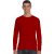 Softstyle hosszú ujjú pamut póló, Gildan GI64400, Red-L
