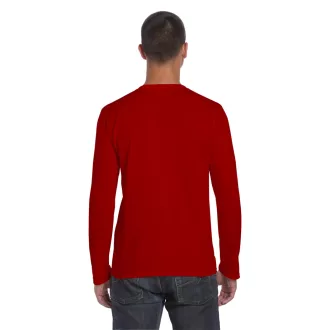 Softstyle hosszú ujjú pamut póló, Gildan GI64400, Red-S