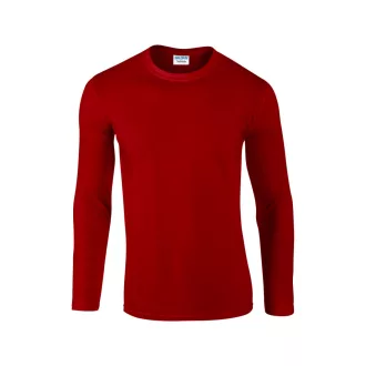 Softstyle hosszú ujjú pamut póló, Gildan GI64400, Red-S