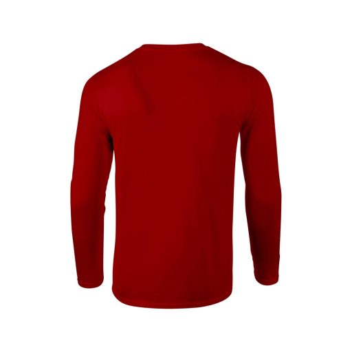 Softstyle hosszú ujjú pamut póló, Gildan GI64400, Red-S