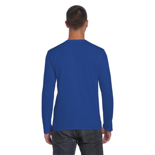 Softstyle hosszú ujjú pamut póló, Gildan GI64400, Royal-2XL