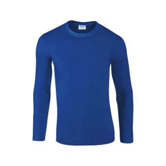   Softstyle hosszú ujjú pamut póló, Gildan GI64400, Royal-2XL