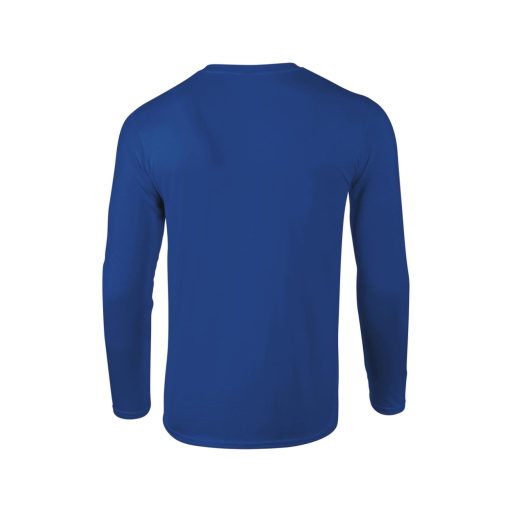 Softstyle hosszú ujjú pamut póló, Gildan GI64400, Royal-S
