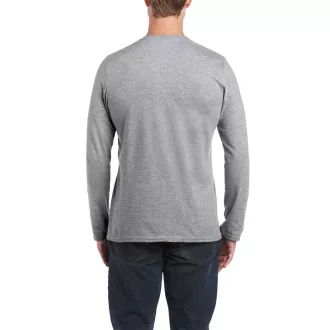   Softstyle hosszú ujjú pamut póló, Gildan GI64400, RS Sport Grey-S