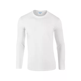   Softstyle hosszú ujjú pamut póló, Gildan GI64400, White-2XL
