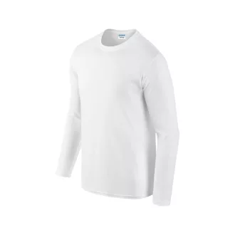   Softstyle hosszú ujjú pamut póló, Gildan GI64400, White-2XL