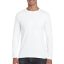 Softstyle hosszú ujjú pamut póló, Gildan GI64400, White-S