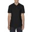 Softstyle dupla piké galléros póló, Gildan GI64800, Black-4XL