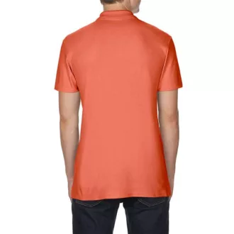   Softstyle dupla piké galléros póló, Gildan GI64800, Bright Salmon-S