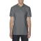 Softstyle dupla piké galléros póló, Gildan GI64800, Charcoal-L