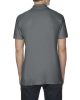 Softstyle dupla piké galléros póló, Gildan GI64800, Charcoal-S