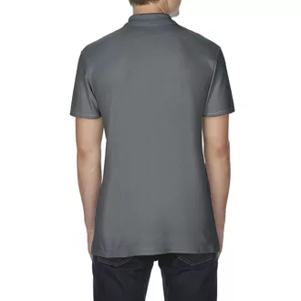   Softstyle dupla piké galléros póló, Gildan GI64800, Charcoal-S