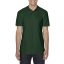Softstyle dupla piké galléros póló, Gildan GI64800, Forest Green-L