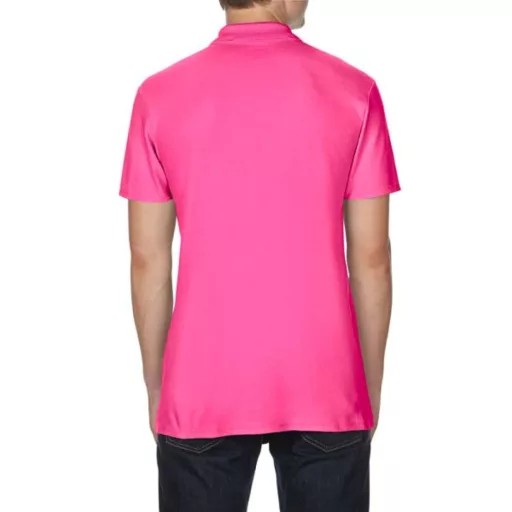 Softstyle dupla piké galléros póló, Gildan GI64800, Heliconia-4XL