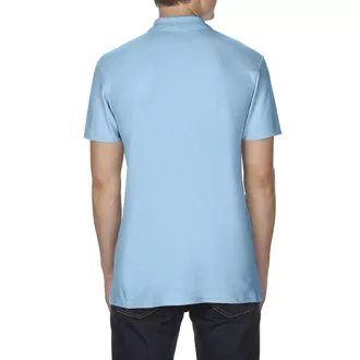   Softstyle dupla piké galléros póló, Gildan GI64800, Light Blue-S