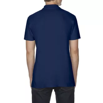   Softstyle dupla piké galléros póló, Gildan GI64800, Navy-S