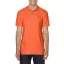 Softstyle dupla piké galléros póló, Gildan GI64800, Orange-L