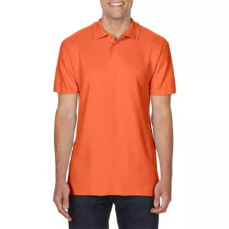   Softstyle dupla piké galléros póló, Gildan GI64800, Orange-S