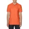 Softstyle dupla piké galléros póló, Gildan GI64800, Orange-S