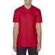 Softstyle dupla piké galléros póló, Gildan GI64800, Red-4XL
