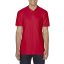Softstyle dupla piké galléros póló, Gildan GI64800, Red-S