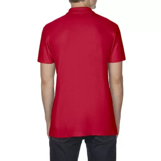   Softstyle dupla piké galléros póló, Gildan GI64800, Red-S