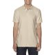 Softstyle dupla piké galléros póló, Gildan GI64800, Sand-3XL