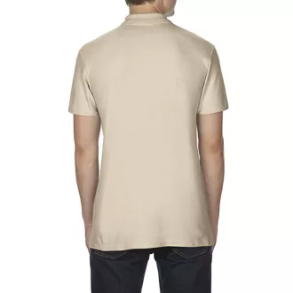   Softstyle dupla piké galléros póló, Gildan GI64800, Sand-S