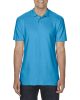 Softstyle dupla piké galléros póló, Gildan GI64800, Sapphire-4XL