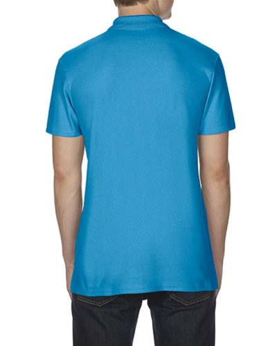 Softstyle dupla piké galléros póló, Gildan GI64800, Sapphire-4XL
