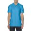 Softstyle dupla piké galléros póló, Gildan GI64800, Sapphire-S