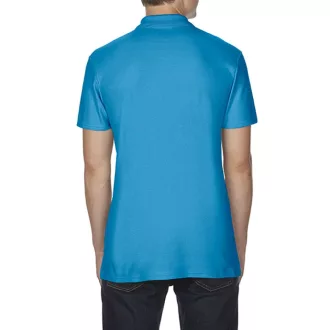   Softstyle dupla piké galléros póló, Gildan GI64800, Sapphire-S
