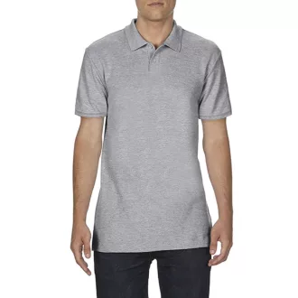   Softstyle dupla piké galléros póló, Gildan GI64800, RS Sport Grey-S