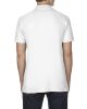 Softstyle dupla piké galléros póló, Gildan GI64800, White-2XL