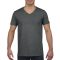 V-nyakú rövid ujjú pamut póló, Gildan GI64V00, Dark Heather-XL