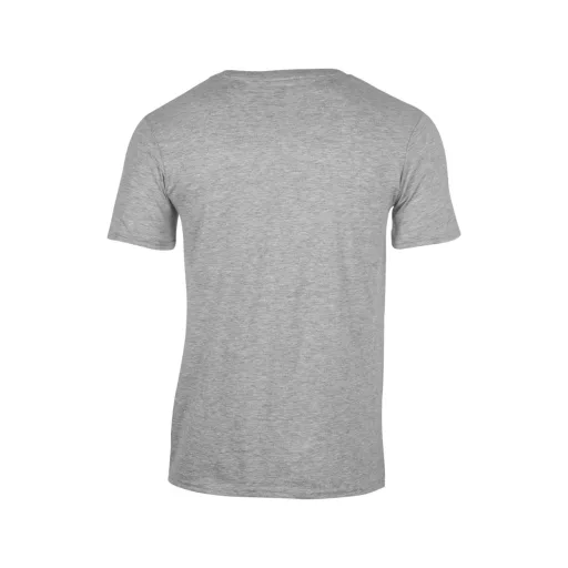 V-nyakú rövid ujjú pamut póló, Gildan GI64V00, RS Sport Grey-M
