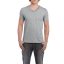 V-nyakú rövid ujjú pamut póló, Gildan GI64V00, RS Sport Grey-S